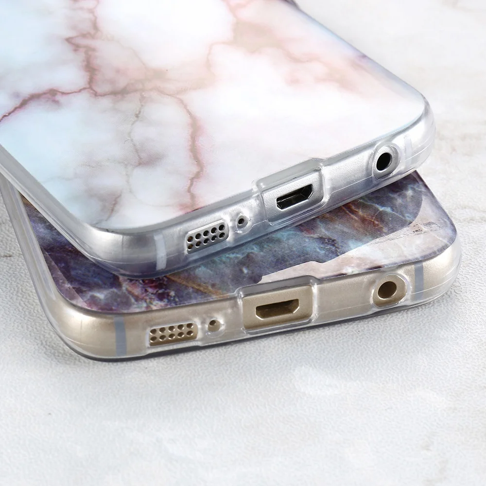 FLOVEME чехол с мраморной кожей для Samsung Galaxy S8 Plus S7 S6 Edge S4 мягкие силиконовые чехлы