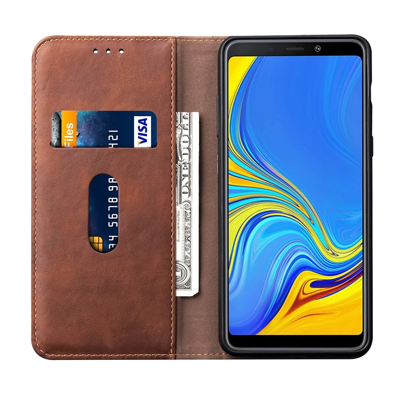 Кожаный чехол для samsung Galaxy A9 чехол Coque samsung A9 чехол-книжка для Etui samsung A9 чехол бумажник держатель для карт