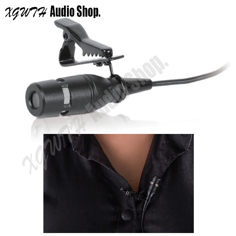 Risvolto Lavalier Hypercardioid Condensatore Fase Conferenza Microfono Per Akg Sennheiser Shure Audio Technica Mipro Di Blocco Esterno