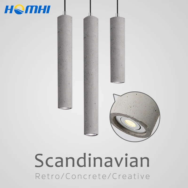  modern pendant ceiling lamps chandelier dining room rope nordic hanging lamp retro Concrete loft vi - 33059302250