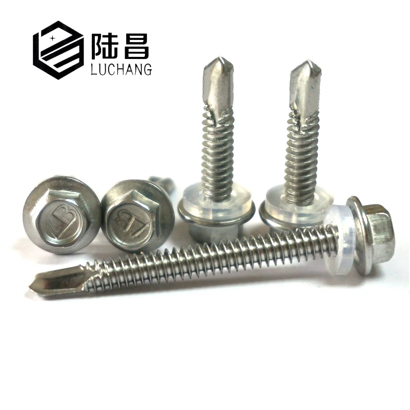 

LUCHANG M5.5 410 stainless steel External Hexagonal Self Drilling Screw Bolt Tapping Drilling Tail Screw