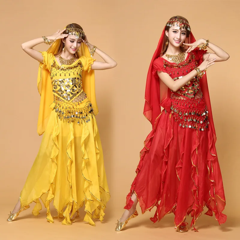 Женский костюм для танца живота танцевальный в восточном стиле|belly dance costumes|indian
