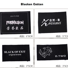 ZeQi настроить blacken из хлопка с принтом Швейные бирки для детей одежда на заказ ярлыки для одежды