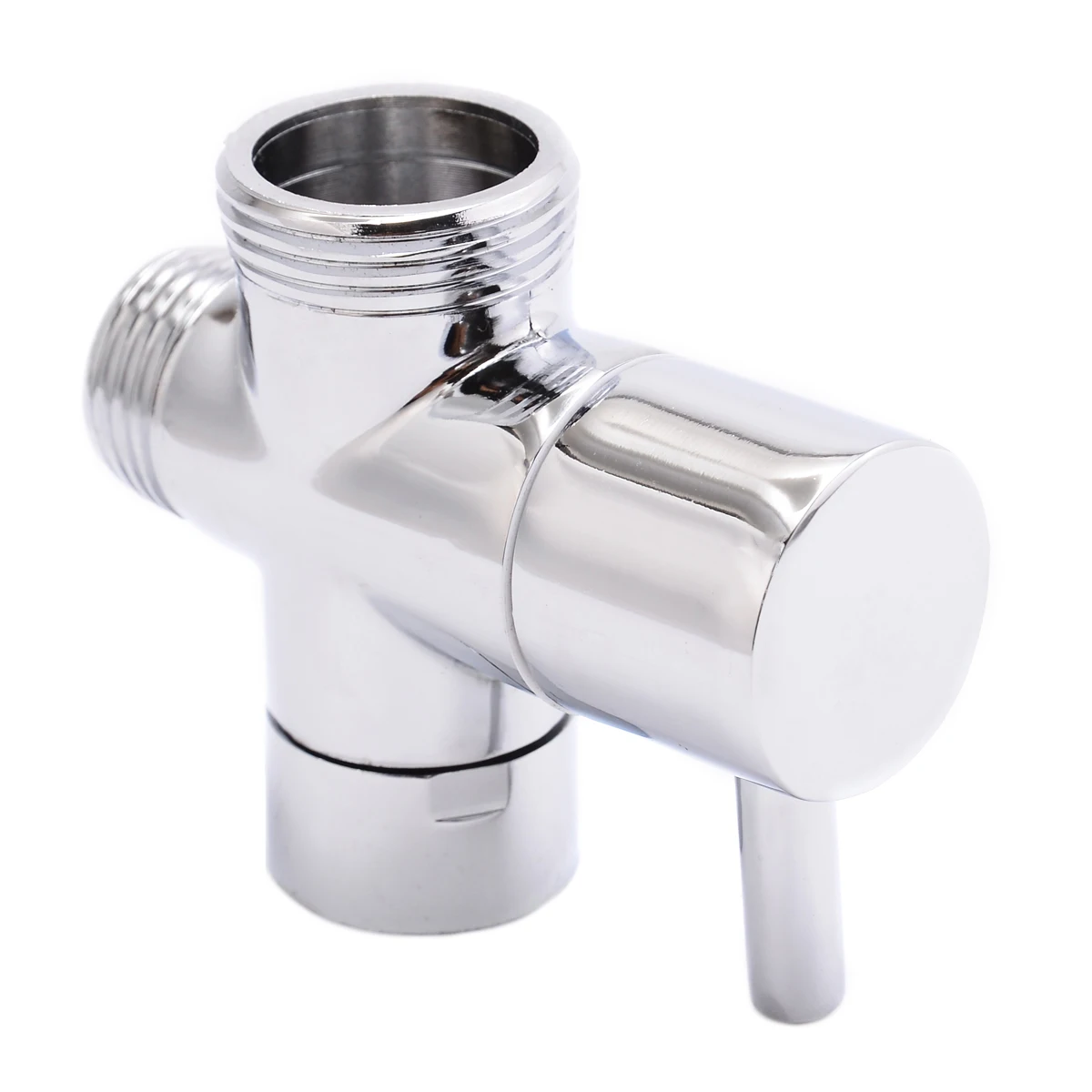 Brass 3-Ways Shower Head T-adapter Diverter Valve Toilet Sprayer Faucet Bathroom Accessory Part