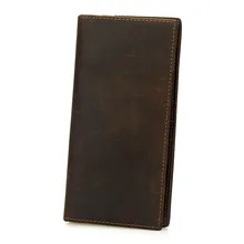 Vintage Men Crazy HorseLeather Men Wallet Long Male Coin Purse Wallet Boy Business Card Holder Wallet Men Dollar Price Money Bag Vintage Men Crazy HorseLeather Men Wallet Long Male Coin Purse Wallet Boy Business Card Holder Wallet Men Dollar Price Money Bag