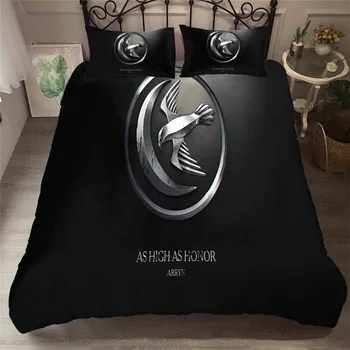 

HELENGILI 3D Bedding Set game of Thrones Print Duvet Cover Set Bedcloth with Pillowcase Bed Set Home Textiles #GOT-15