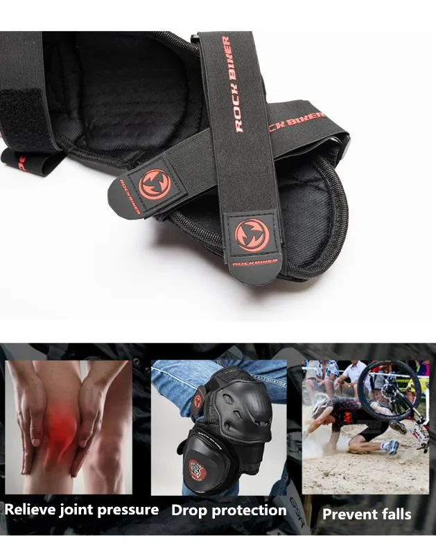 ROCK BIKER RACING PLUS Knee Shin Protector with slider  7