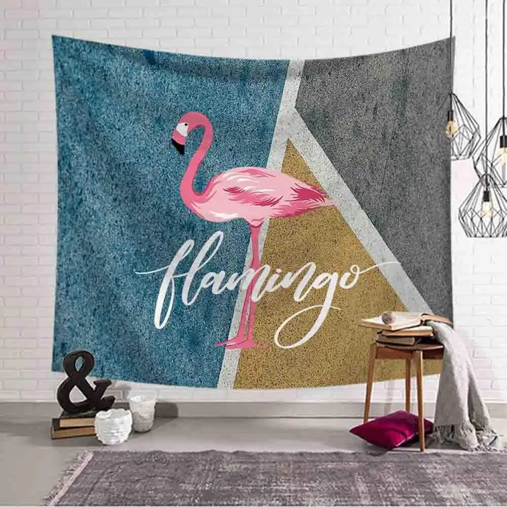 Pink Flamingo Tapestry 1