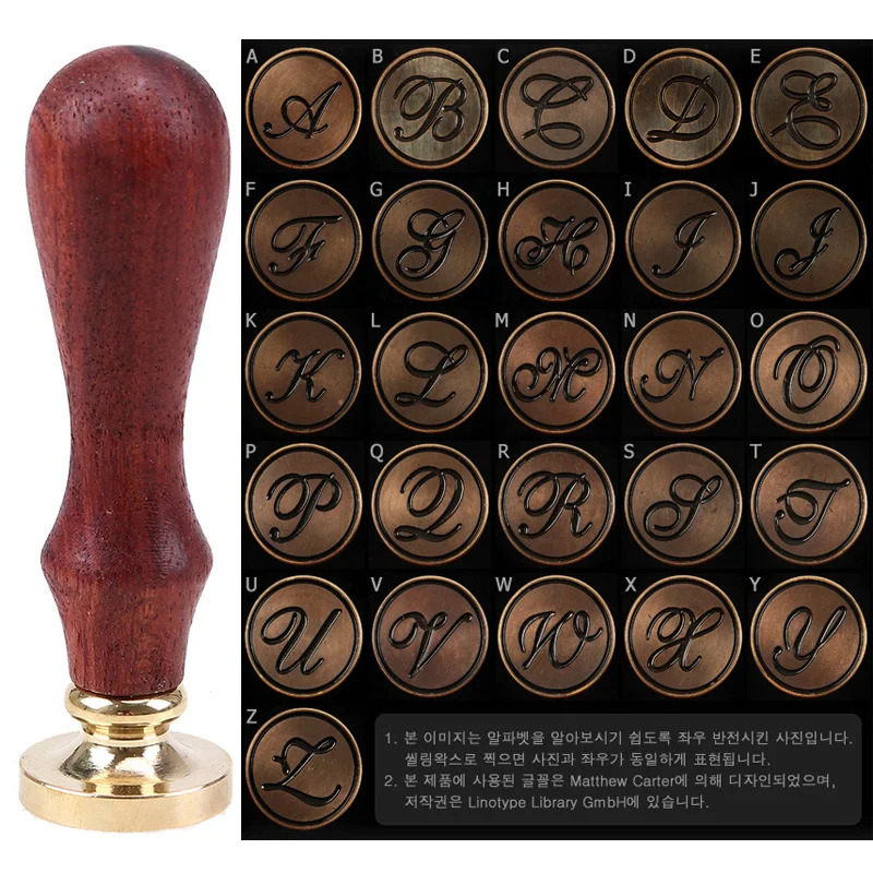 Us 239 Whism Kepala Kuningan Lilin Perangko A Z Huruf Sealing Lilin Stamp Undangan Pernikahan Gagang Kayu Perangko Kartu Natal Lilin Seal Stamp In