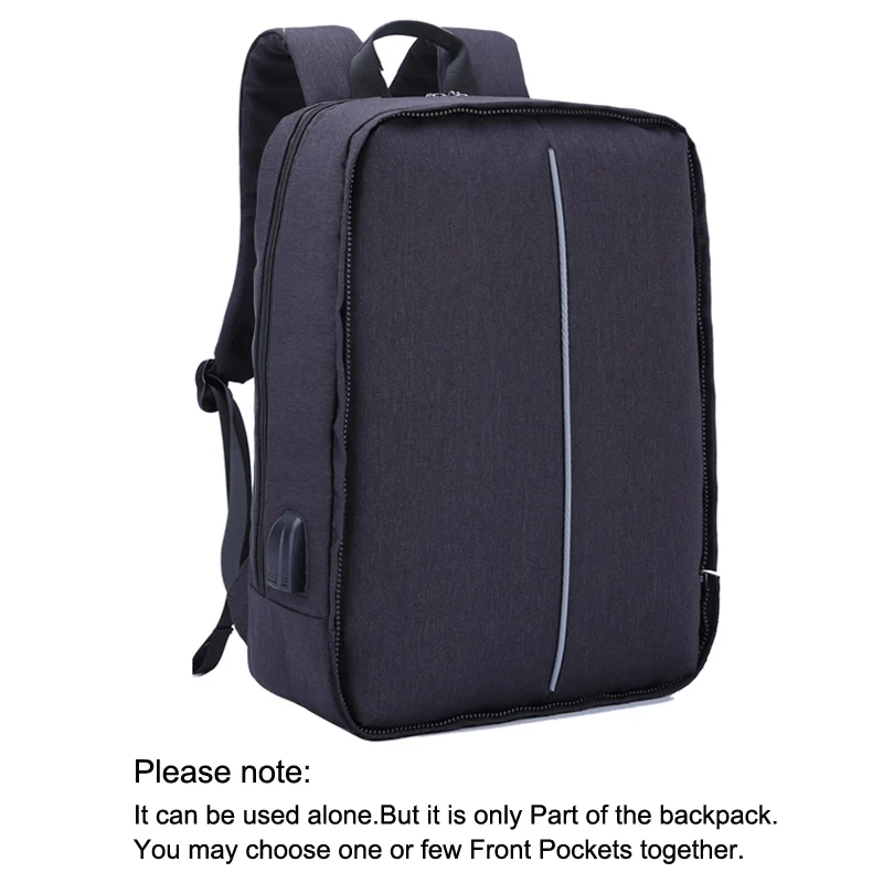 XQXA мужской рюкзак для ноутбука 15,6 17,3 дюймов Противоугонный usb зарядка рюкзак для путешествий для мужчин Casaul Рюкзак Mochila черный - Цвет: 8609 Basic Bag Black