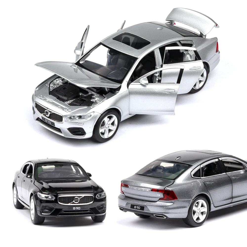1:32 VOLVO S90 музыкальная с подсветкой машина литые игрушечные машинки модель