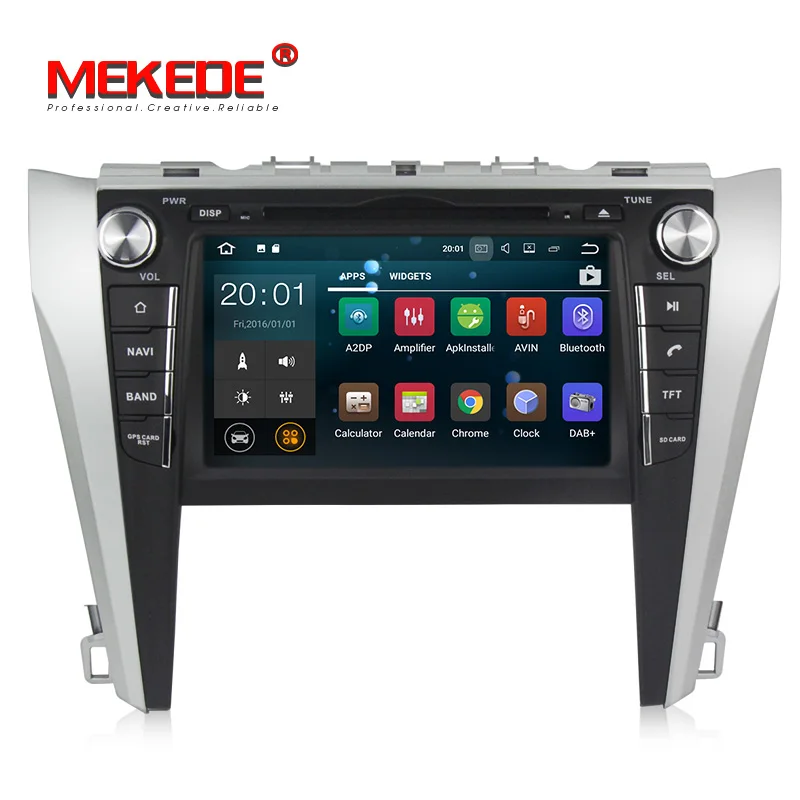 PX3 Android7.1 Quad core HD экран 1024*600 Автомобильный мультимедийный плеер для Toyota camry2015 с gps