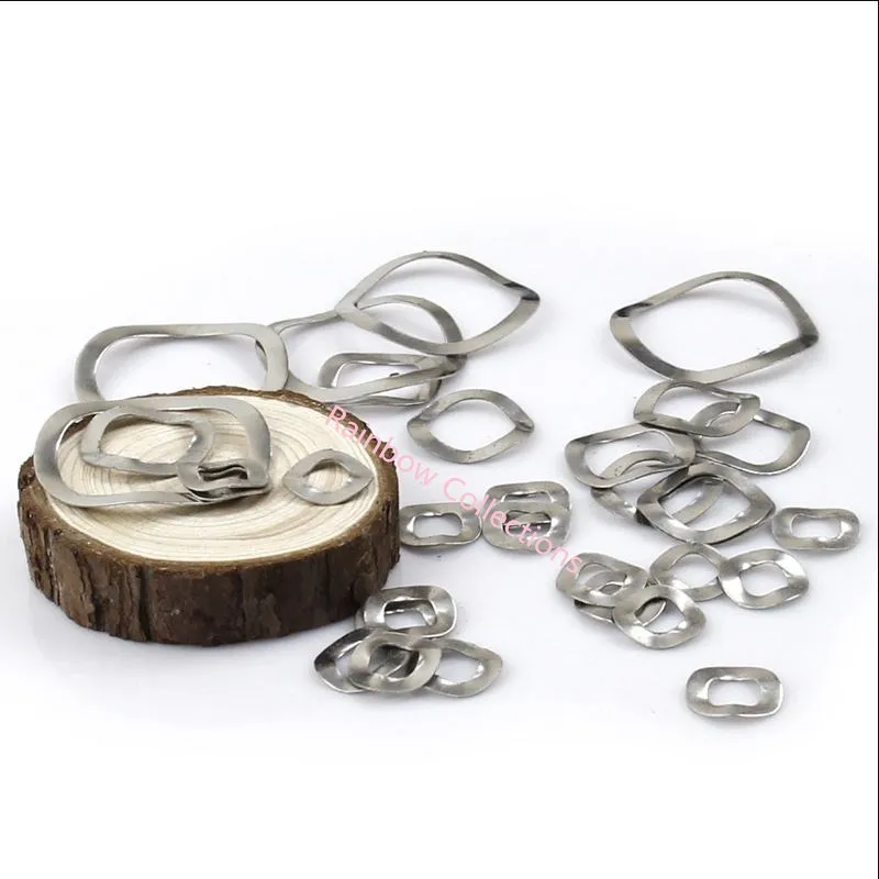 50pcs 304 Stainless Steel Three Wave Crest Spring Washer Gasket Ring M3 M4 M5 M6 M8 M10 M12 M16 M19 M23 M25 | Обустройство дома