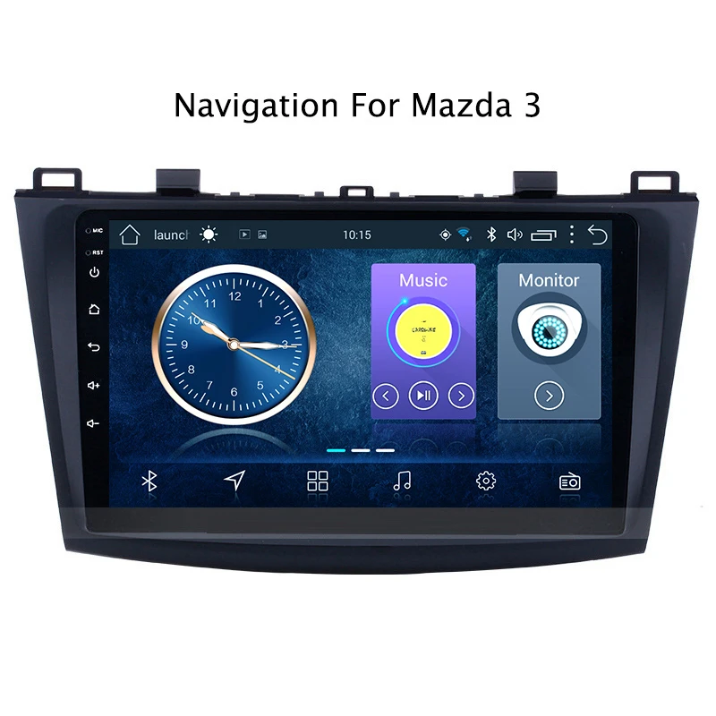 Perfect Super Slim Touch Screen Android 8.1 radio GPS Navigation for Mazda 3 Sport 2011 tablets Stereo Wifi Multimedia USB Bluetooth 1