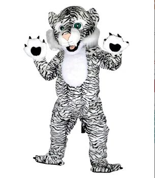 

Black And White Tiger Mascot Costumes For Adults Christmas Halloween Outfit Fancy Dress Suit Free Shipping 2019New