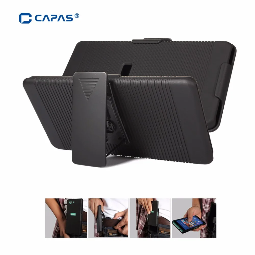 For Sony Xperia Z4 Z3 Plus Z3+ Side Hard Case Swivel Belt Clip Holster