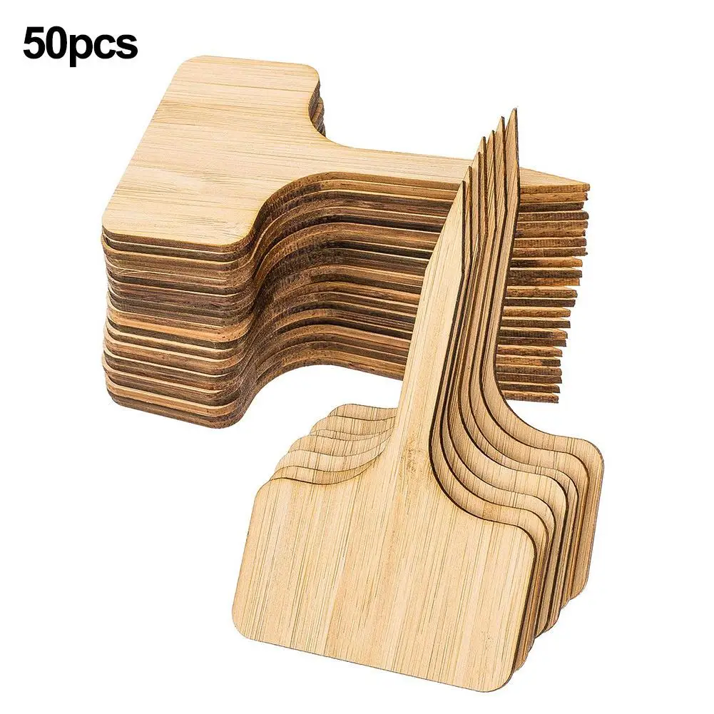 

50PCS Colorful Plant Markers Garden Bonsai Succulent Seedings Tags Sign PVC Gardening Labels Cards Stake On Soil Flower Card