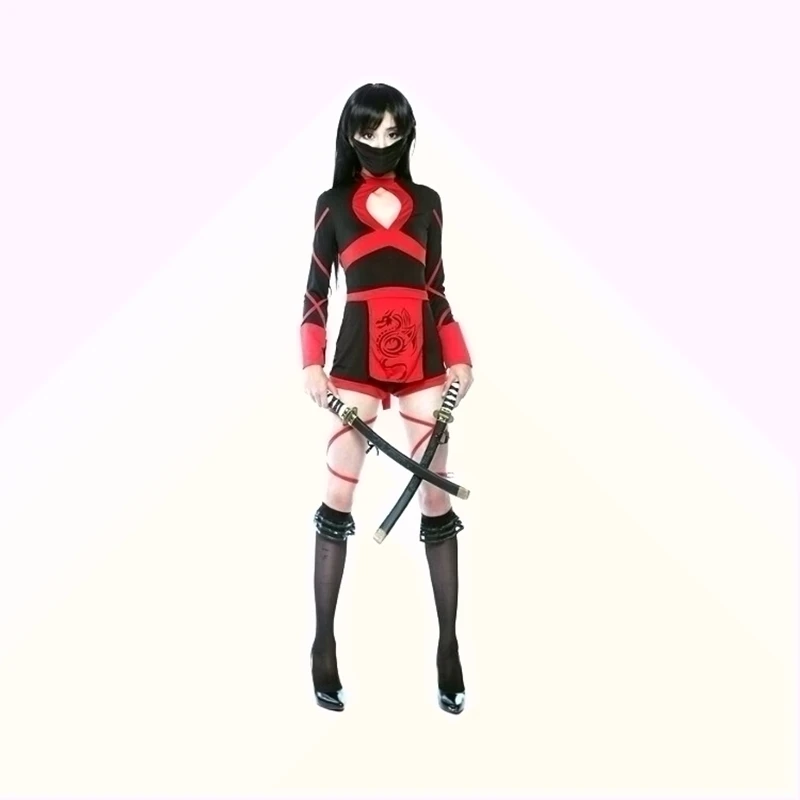 Halloween Japanese Ninja Cosplay Costume Halloween Warrior Dress Ninja ...