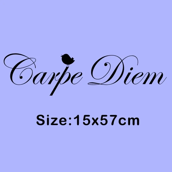 Латинские цитаты DIY Carpe Diem виниловая наклейка на стену художественная Настенная Наклейка для украшения гостиной спальни - Цвет: 8172C