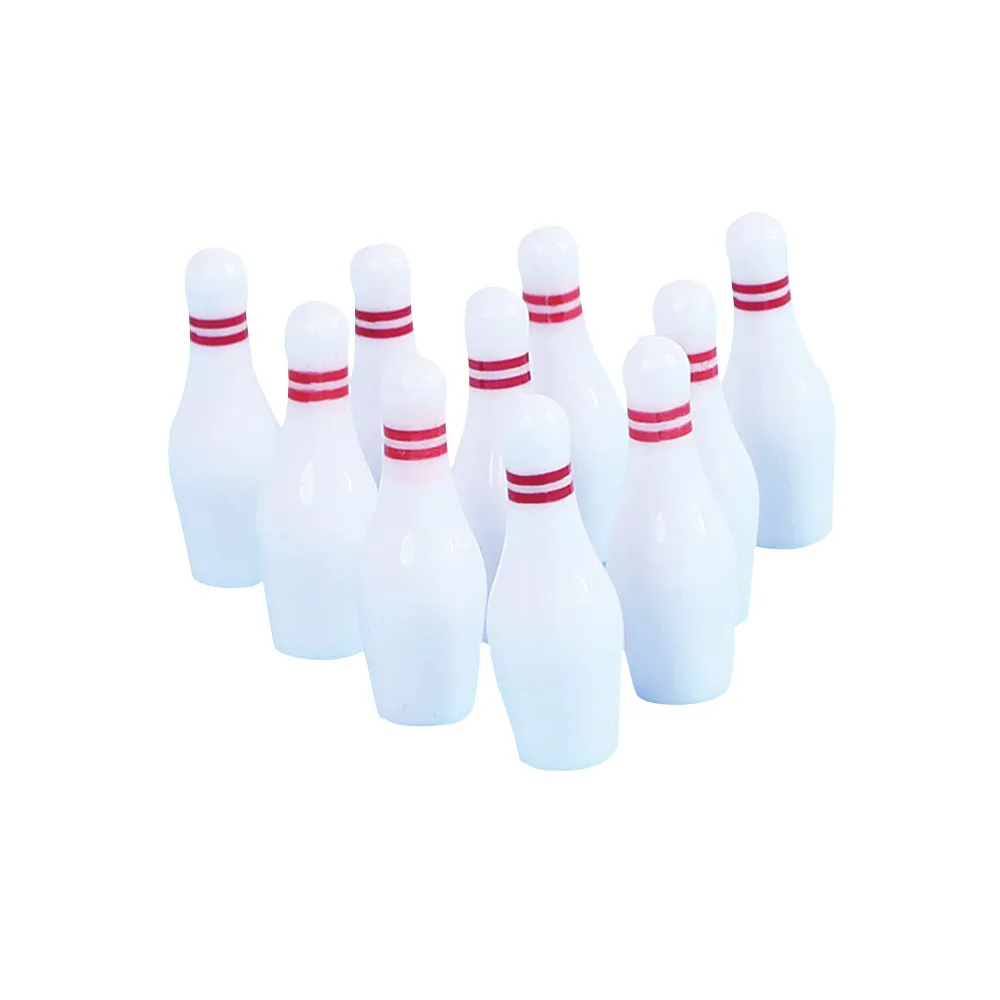 

Toy Sports 10 Bowling & 1 Marble Pinball Bowling Toy Indoor Party Game Child kid bowling toy mini house play Bowling &e