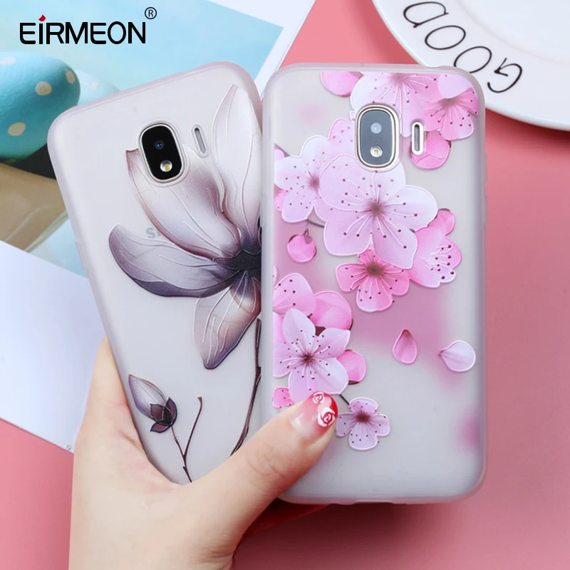 

EIRMEON Floral Silicon Case For Samsung Galaxy J2 Pro 2018 A5 2017 J2 J3 J5 J7 A3 A5 A7 2016 A8 A6 Plus J6 J4 J7 J8 J3 2018 Capa