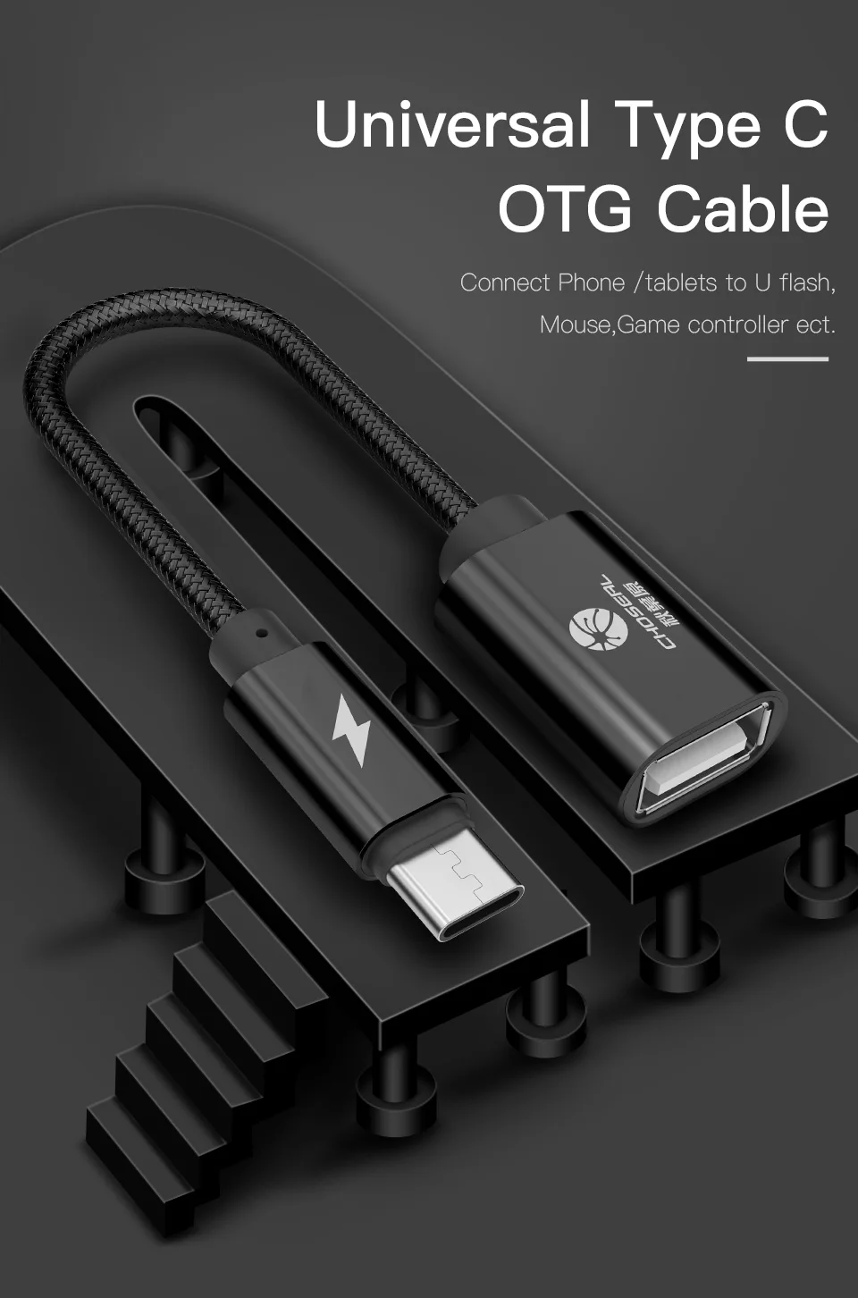 USB C OTG Cable USB 3.0 USB 2.0 OTG Adapter type c OTG for samsung galaxy s8 s9 HUAWEI P10 P20 mate10 pro Macbook USB OTG (1)