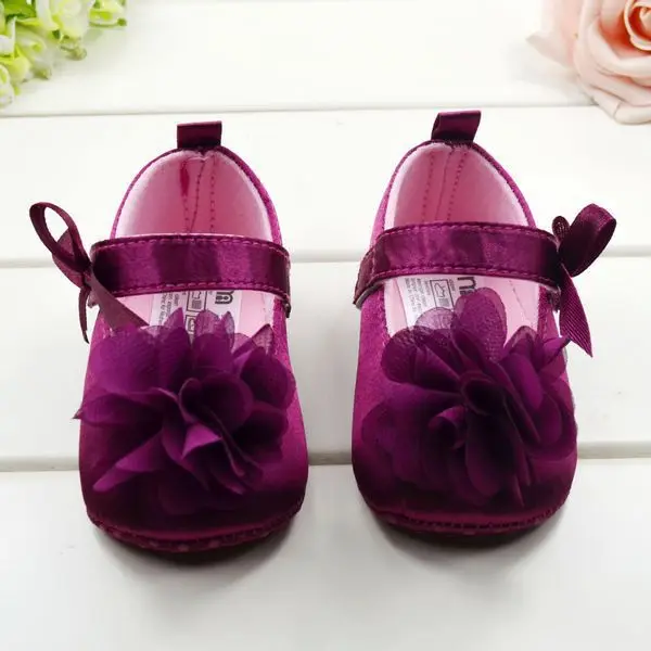 purple flower girl shoes