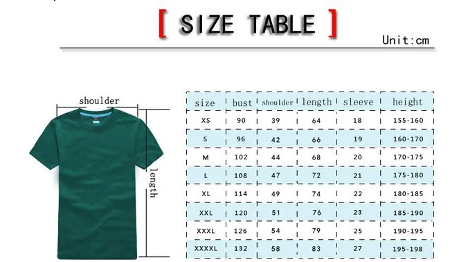 tshirt size