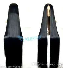 Free Shipping wigs>< Cosplay Wig 150cm long Straight Hair wig Black wig Costume Stage Television Free Shipping wigs>< Cosplay Wig 150cm long Straight Hair wig Black wig Costume Stage Television