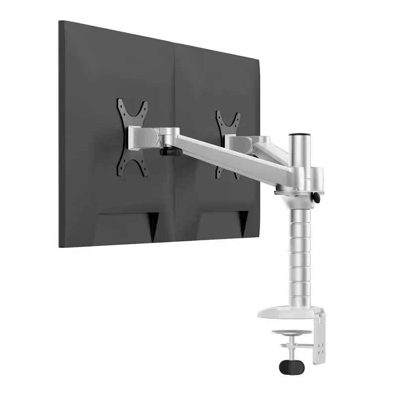 

OA-4 Height Adjustable Dual LCD Monitor Holder 360 Rotation VESA Mount Stand Table Clamping Installation Max Support 23 inch