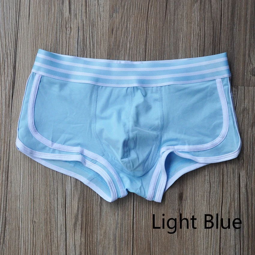 High quality cotton man brand fashion underwear boxer short trunk sexy low waist 3D Ucrotch panties underpants Free shipping 26