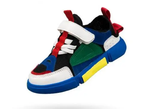 

Summer Kids Sports Shoes Children Casual Boys Patchwork Sneaker Fashion Light Breathable Girls Shoes Anti-Slippery Rubber Bottom