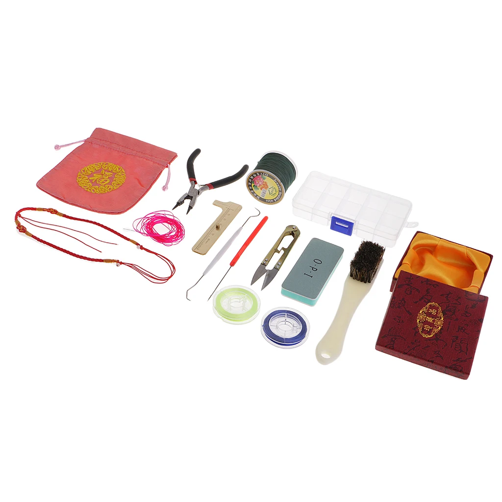 15 Pieces/set Jewelry Making Tools Kit Hand Pliers For Beading Crafting With Case And Blessing Cloth Bag | Украшения и аксессуары
