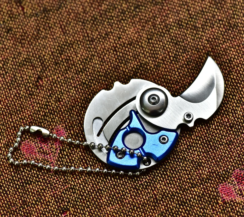 5 Options Creative Round 440 Steel Mini Folding Knife Survival Knife