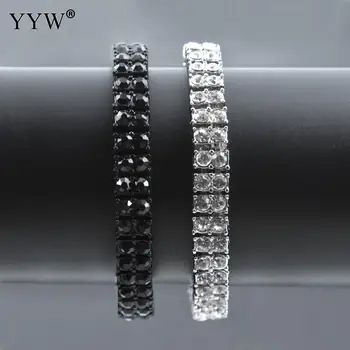 

Rhinestone Crystal Jewelry Set Iced Out Bling Women Men'S Hip Hop Choker Necklace Cuban Chain Bracelet Bangle Fashion Jewellery