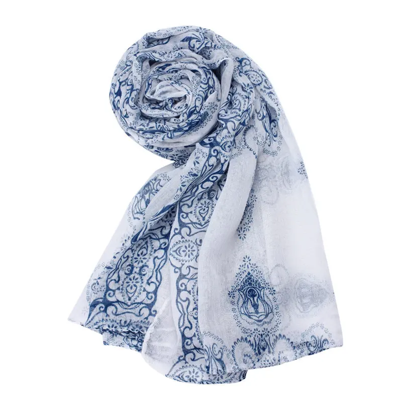 Women Lady Classical Print Scarf Sun Protection Gauze Kerchief women's scarves handkerchief hijab scarf 40FE2510