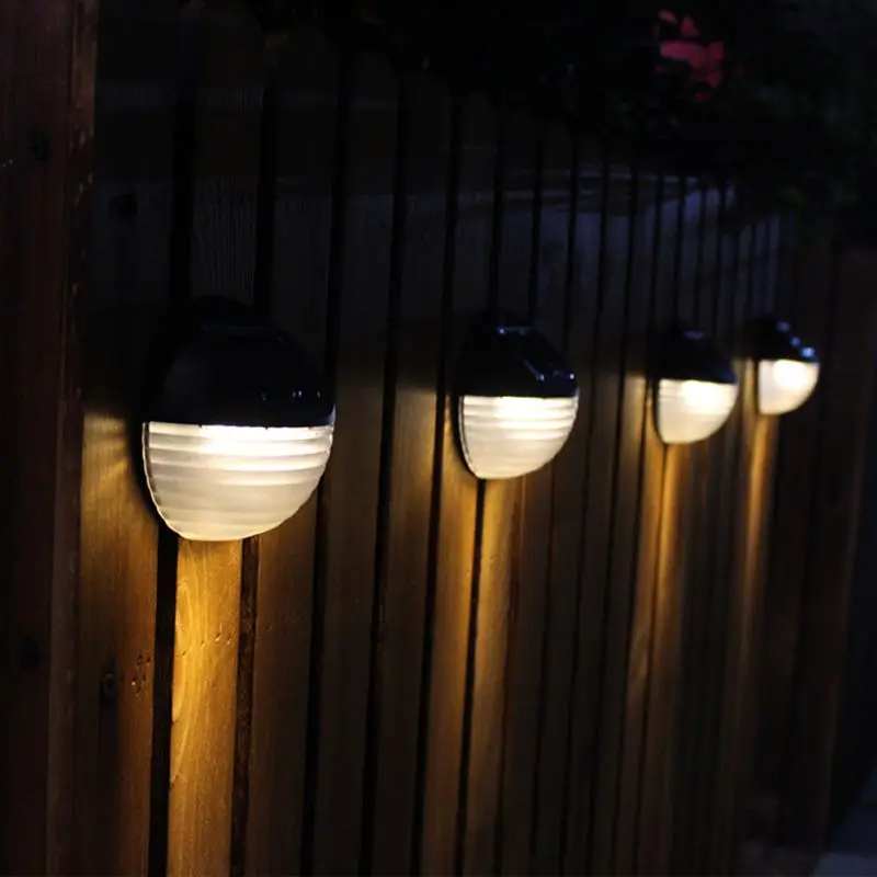 

2018 New Home Wall Soar Lgihts 6 LED Solar Wall Light White Light 1000mA Ni-MH Battery ABS Waterproof 6.12 Corridor Street Road