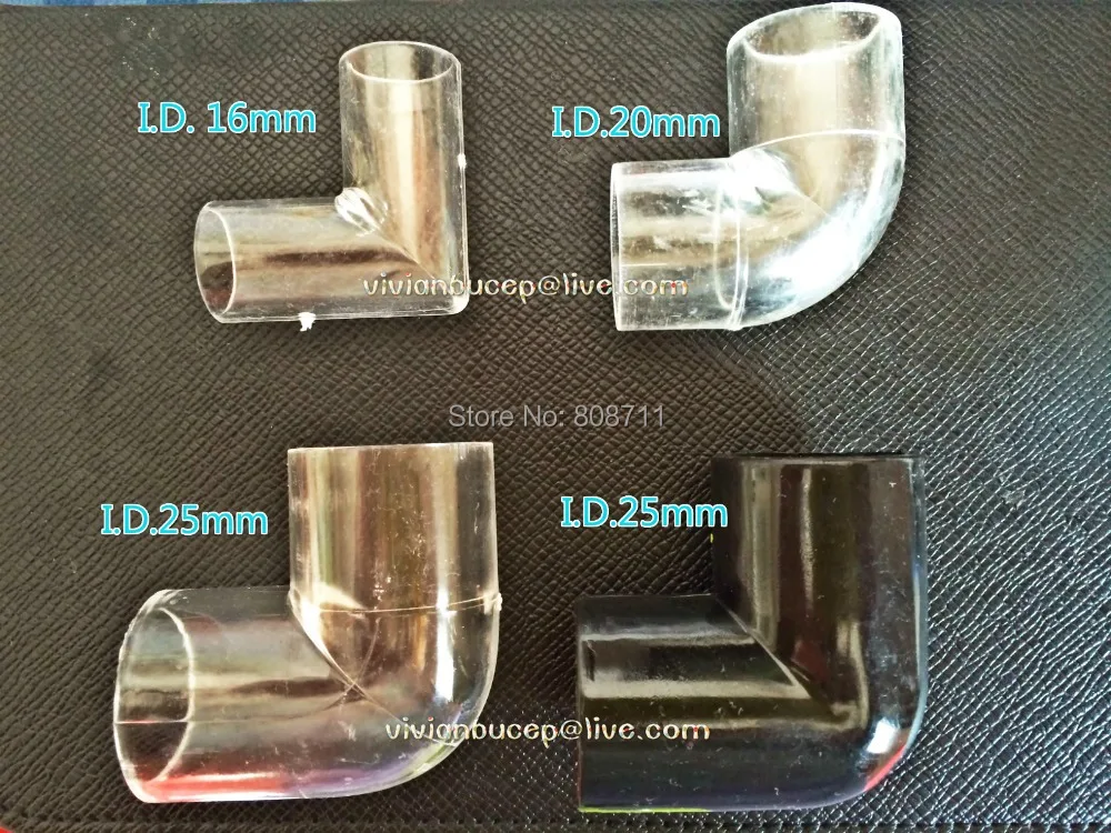 Buy 3pcs Clear / Black acrylic Plastic Plexiglass 90