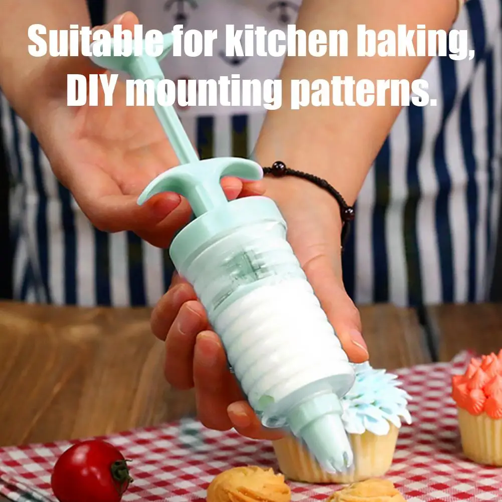 Mounting Patterns Maker Cookie Press Machine Biscuit Cake Dessert Decoration Making Tool 7 Nozzles | Дом и сад