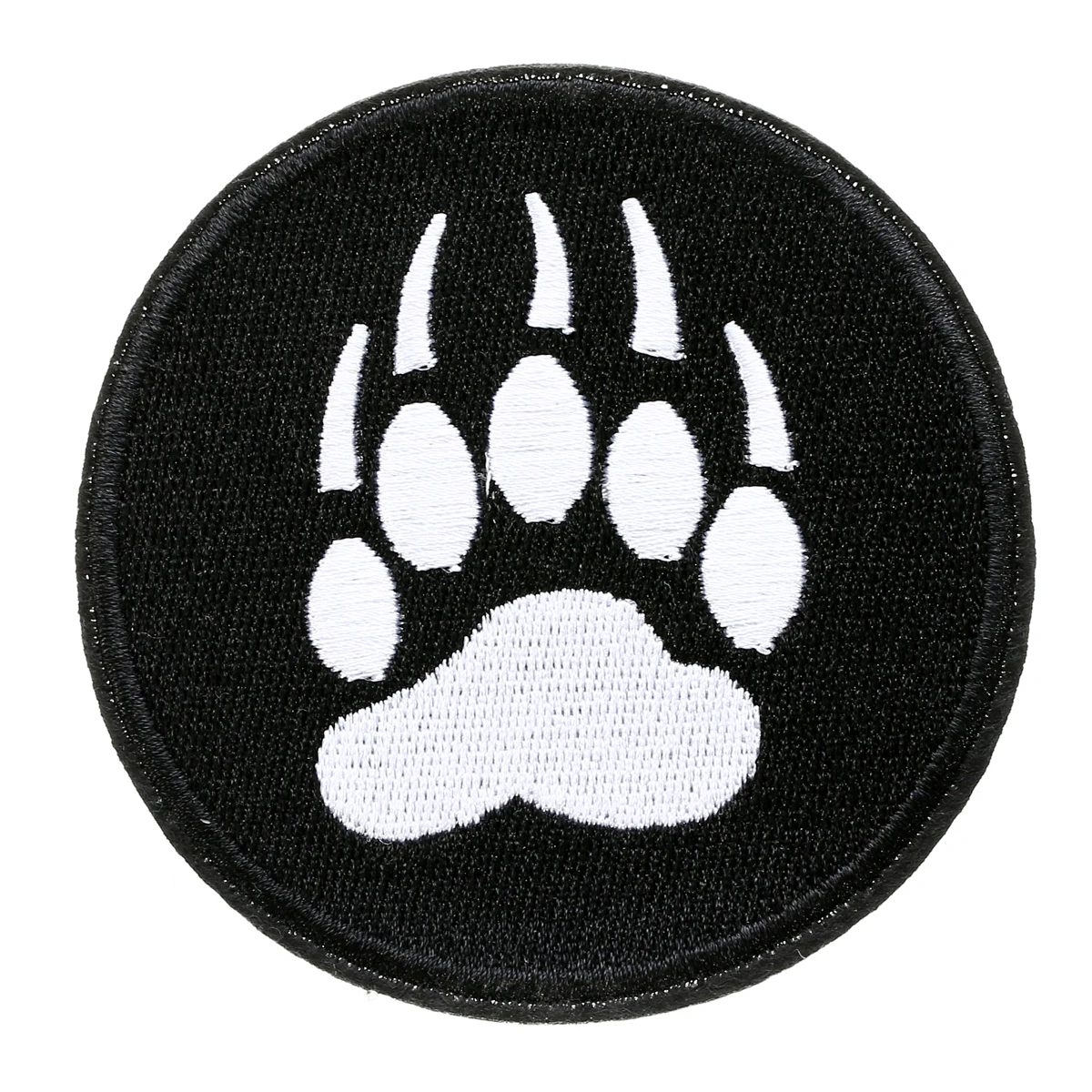 

Cool Bear Paw Embroidered Patches 80mm Diam Sew Iron On Patch Badge Bag Hat Jeans Applique Craft Decoration for Clothing Jacket