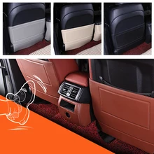 Para BMW X5 E70 F15 X6 E71 2008-2013 pcs 3 Caixa Apoio de Braço Central Traseiro Encosto Do Assento Anti- pontapé Anti-Sujo Pad Proteção Mat
