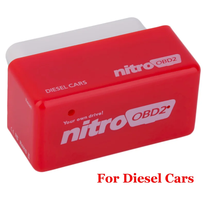 Супер OBD2 чип тюнинговая коробка NitroOBD2 для бензина/дизельного автомобиля чип тюнинговая коробка вилка и привод Nitro OBD2 ELM327 - Цвет: OBD2 Diesel