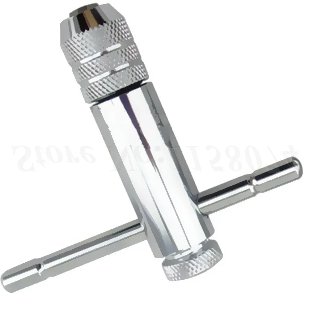Adjustable T-Handle Reversible Ratchet Wrench Tapping Threading Tool M3-M8 Ratchet Tap Wrench Forward Reverse Lock T Bar Die Set