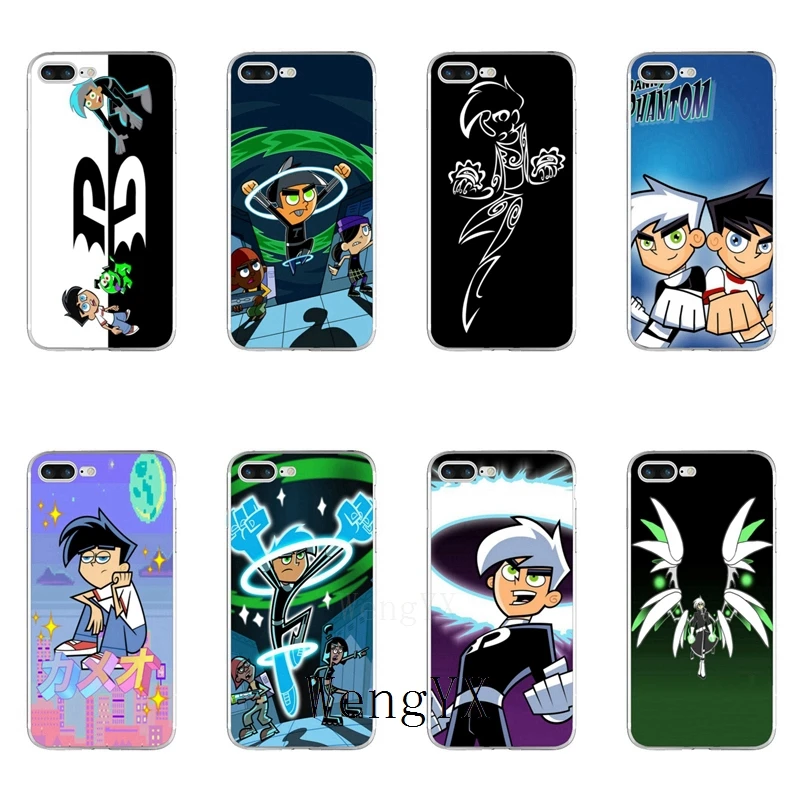 

WengYX anime cartoon movie Danny Phantom Slim Soft phone case For Xiaomi Mi 6 6X A1 5 5s 5x mix max 2 Redmi Note 4 5 5A pro plus