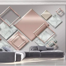 Beibehang пользовательские фото обои 3d геометрическая мозаика сплайсинга современный минималистский ТВ фон стены 3d обои behang