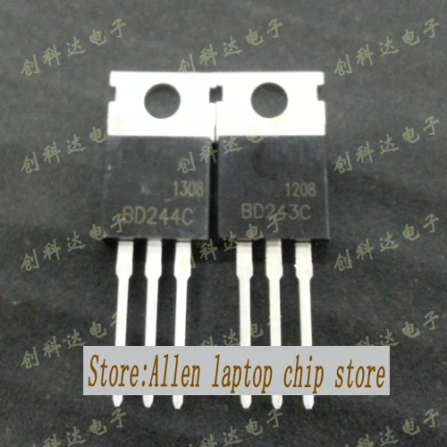 

Free shipping 10pcs/lot BD244C transistor BD243C TO-220 transistor new original