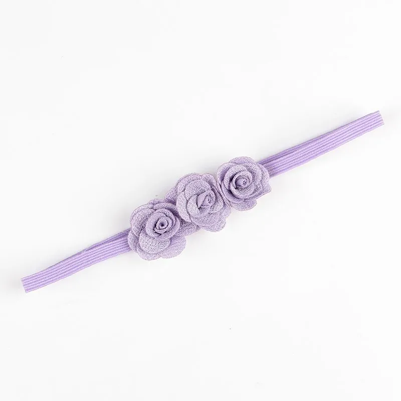 Fashion Chic Mini Rose Flower Baby Girl Headband Artificial Rose Flowers Headwear Hair Accessories Photography props baby headband