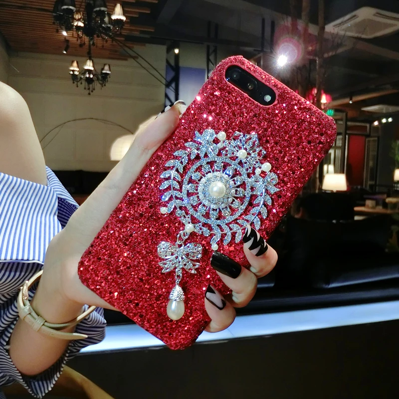 Aoweziic Tide брендовый чехол для телефона для iphone 11pro max X XR XS MAX защитный рукав Блестящий ремешок 7 8 6s Plus Стразы с блестками