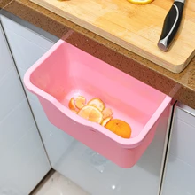2017 New Portable Kitchen Cooking Cooking Kitchen Garbage Storage Box Cabinet Door Hanging Trash Storage Box