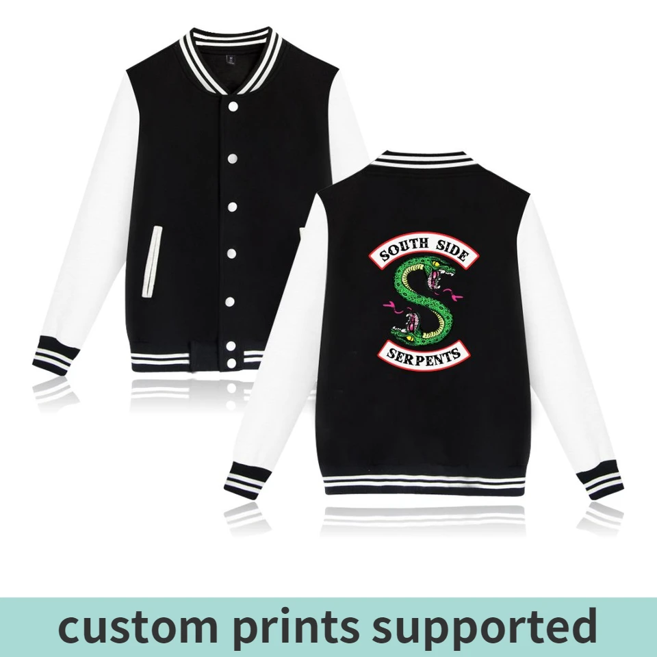 Comprar Kpop chaqueta de invierno American TV Riverdale chaqueta de moda para mujer lado sur para hombres mujeres Fans Casual chaqueta de béisbol ropa personalizada
